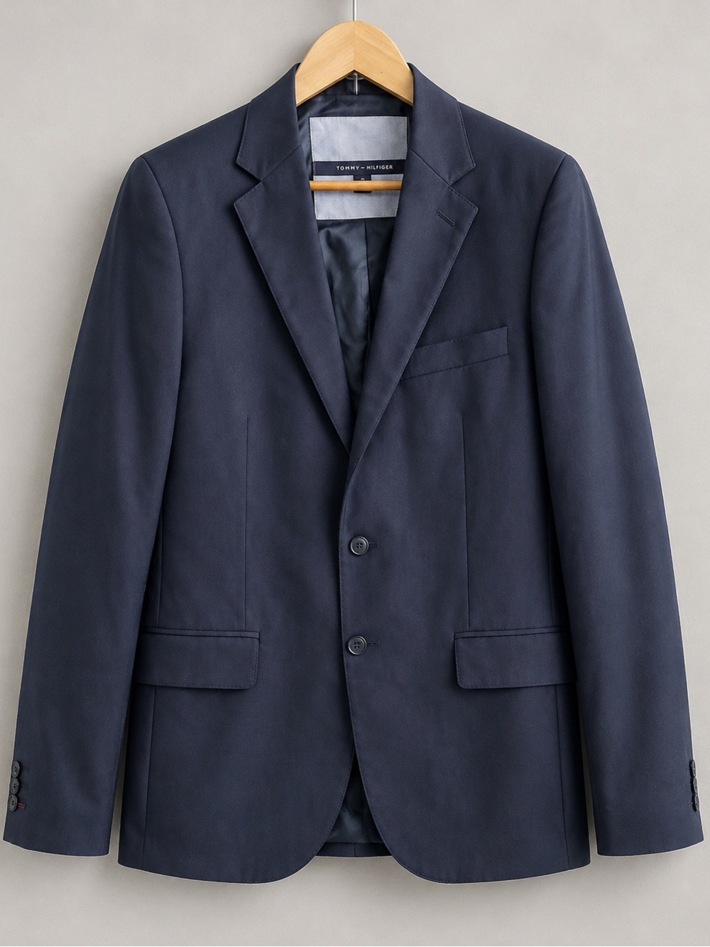 Tommy Hilfiger Special Edition Men’s Navy Wool Blazer Size 36 XS Two Button